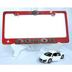 License Plate Frame Red Bling Standard U.S.Car Accessory.....726